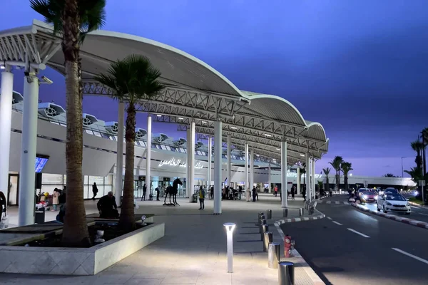 Utsidan Mohammed Internationella Flygplats Casablanca — Stockfoto
