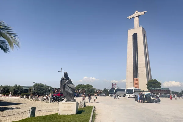 Estátua Cristo Rei Lisboa — Fotografia de Stock