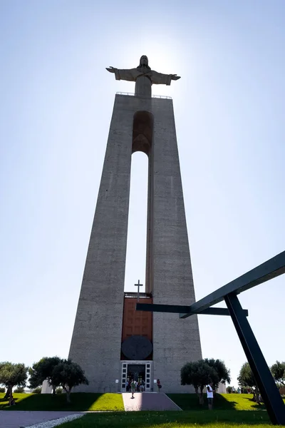 Chrystusa Króla Statua Lizbonie — Zdjęcie stockowe