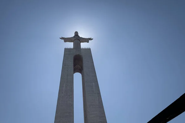 Statue Christ Roi Lisbonne — Photo