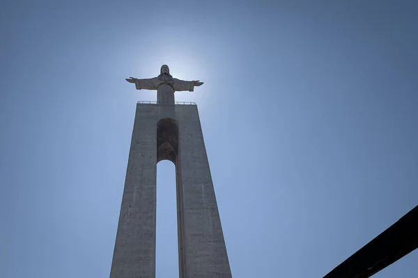 Chrystusa Króla Statua Lizbonie — Zdjęcie stockowe