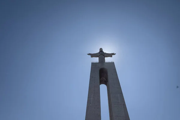 Chrystusa Króla Statua Lizbonie — Zdjęcie stockowe