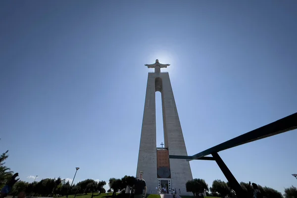 Христос Цар Статуя Лісабоні — стокове фото