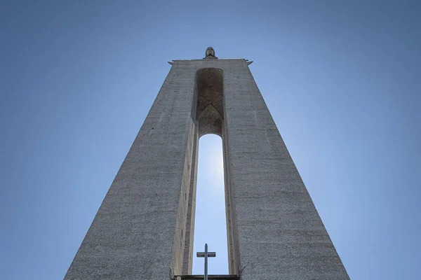 Χριστός Άγαλμα Του Βασιλιά Στη Λισαβόνα — Φωτογραφία Αρχείου