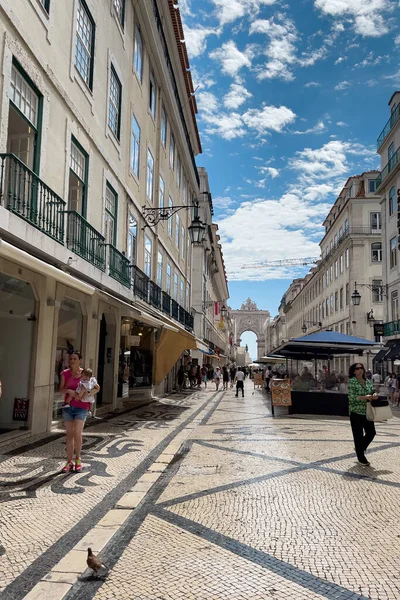Arco Rua Augusta Lisboa — Foto de Stock