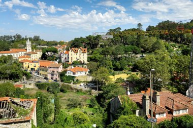 Sintra 'daki ulusal saraydan panoramik manzara