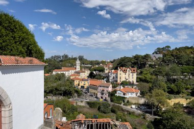Sintra 'daki ulusal saraydan panoramik manzara