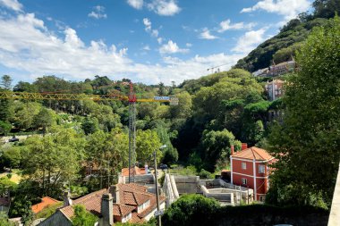 Sintra 'daki ulusal saraydan panoramik manzara