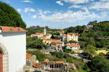 Sintra 'daki ulusal saraydan panoramik manzara