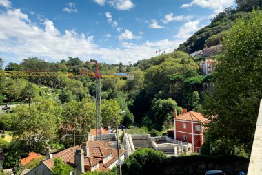 Sintra 'daki ulusal saraydan panoramik manzara