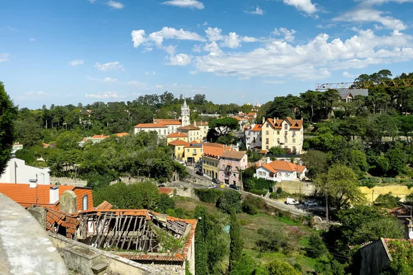 Vista Panorâmica Palácio Nacional Sintra — Fotografia de Stock