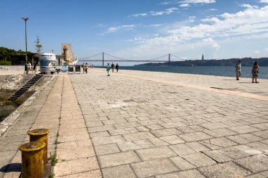 Lizbon 'da Doca do Bom Sucesso' nun boş iskelesi