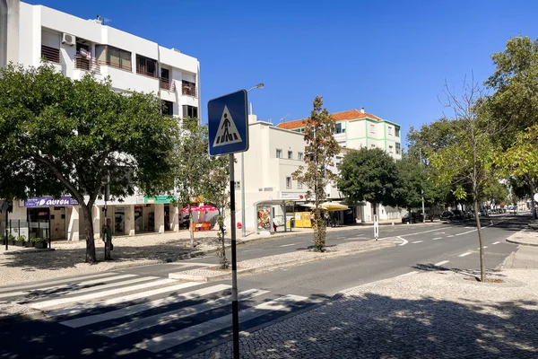Carretera Vacía Barrio Almada Lisboa —  Fotos de Stock