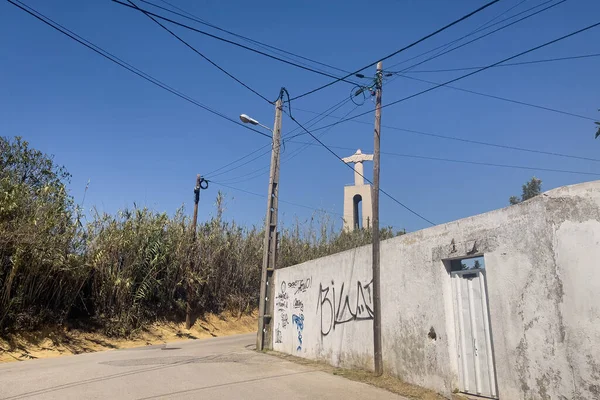 Памятник Кристо Рей Иисуса Христа Лиссабоне Португалия — стоковое фото
