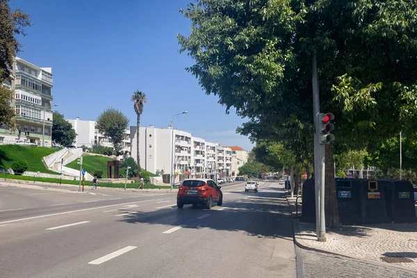 Carretera Vacía Barrio Almada Lisboa —  Fotos de Stock