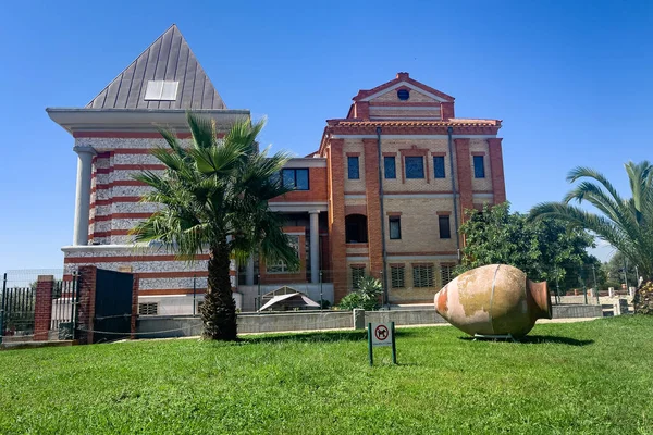 Entrada Principal Del Santuario Cristo Rey Lisboa — Foto de Stock