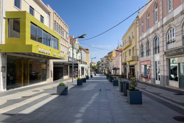Portekiz 'in Sintra şehrinde boş yaya sokağı