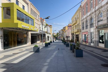 Portekiz 'in Sintra şehrinde boş yaya sokağı