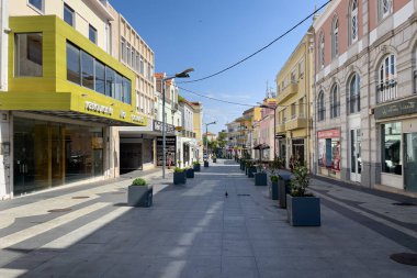 Portekiz 'in Sintra şehrinde boş yaya sokağı