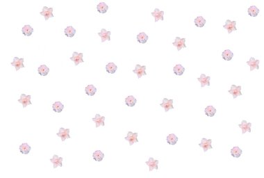 Beyaz arka planda çiçekli kusursuz desen