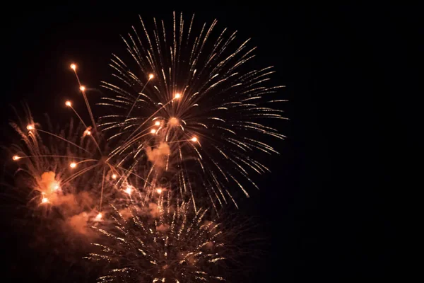 Fireworks Late Night — Stock Photo, Image