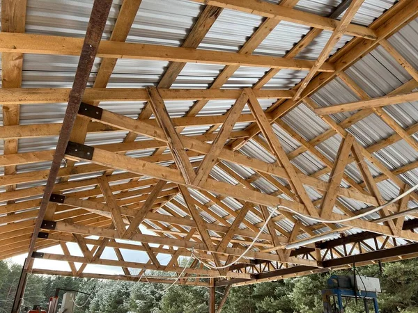 Wooden Structure Roof — Stock Photo, Image