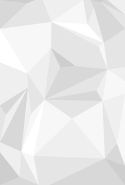 Triangular mosaic. Polygonal light white and gray background. Geometric shapes. Vector illustration.