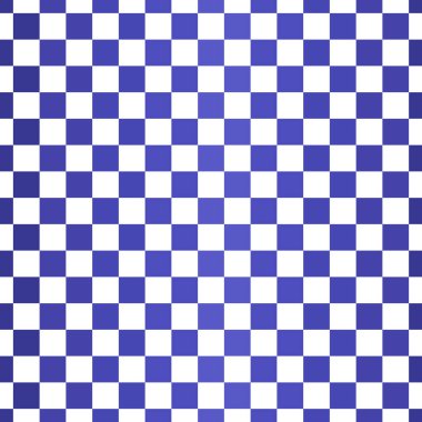 Kareler pürüzsüz desen. Tam bir düzen. Gradyanı olan mavi dama tahtası. Pikseller. Kare mozaiği. Yazdırılmış madde, ambalaj tasarımı, tekstil, duvar kaplamaları ve duvar kağıtları.