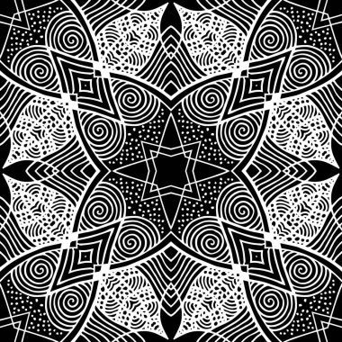 Süslü mandala tasarımı soyut arka plan. Kusursuz desen