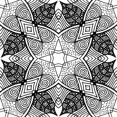 Süslü mandala tasarımı soyut arka plan. Kusursuz desen