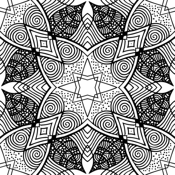 Süslü mandala tasarımı soyut arka plan. Kusursuz desen