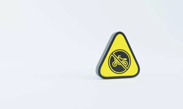Traffic Signs Dangerous Signs Signs Vertical White Yellow Background Rendering — Stock Photo, Image