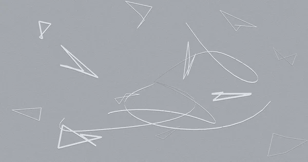 Absztrakt Háttér Texturált Papír Jegyzetekhez Háromszögek Ívelt Vonalak Kör Négyzet — Stock Fotó