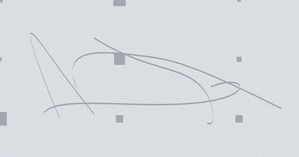 抽象的な背景 ノート用のテキストペーパー 三角形と曲線 グラデーションの背景に表示される円と正方形 — ストック写真