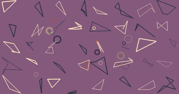 Абстрактне Мистецтво Банерні Шпалери Тло Лінійної Хвилі Форми Візерунків Трикутника — стокове фото
