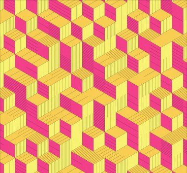 İzometrik küp. Renkli ve gürültü desenli. Mezuniyet geçmişi. 3 boyutlu izometrik küp. Pankart Duvar Kağıdı.