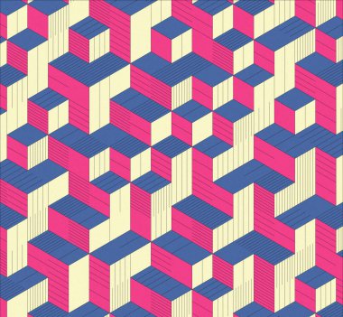 İzometrik küp. Renkli ve gürültü desenli. Mezuniyet geçmişi. 3 boyutlu izometrik küp. Pankart Duvar Kağıdı.