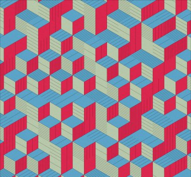 İzometrik küp. Renkli ve gürültü desenli. Mezuniyet geçmişi. 3 boyutlu izometrik küp. Pankart Duvar Kağıdı.