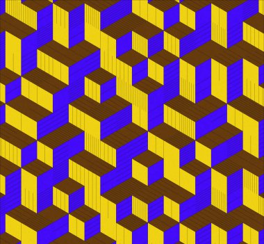 İzometrik küp. Renkli ve gürültü desenli. Mezuniyet geçmişi. 3 boyutlu izometrik küp. Pankart Duvar Kağıdı.