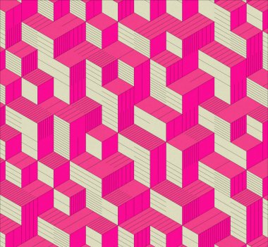 İzometrik küp. Renkli ve gürültü desenli. Mezuniyet geçmişi. 3 boyutlu izometrik küp. Pankart Duvar Kağıdı.