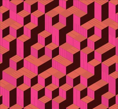 İzometrik küp. Renkli ve gürültü desenli. Mezuniyet geçmişi. 3 boyutlu izometrik küp. Pankart Duvar Kağıdı.