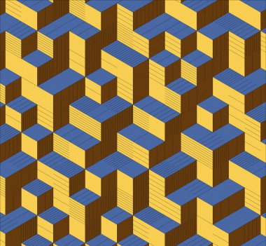 İzometrik küp. Renkli ve gürültü desenli. Mezuniyet geçmişi. 3 boyutlu izometrik küp. Pankart Duvar Kağıdı.