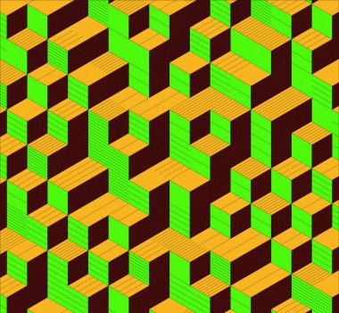 İzometrik küp. Renkli ve gürültü desenli. Mezuniyet geçmişi. 3 boyutlu izometrik küp. Pankart Duvar Kağıdı.