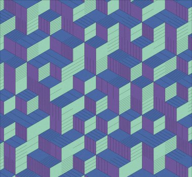 İzometrik küp. Renkli ve gürültü desenli. Mezuniyet geçmişi. 3 boyutlu izometrik küp. Pankart Duvar Kağıdı.