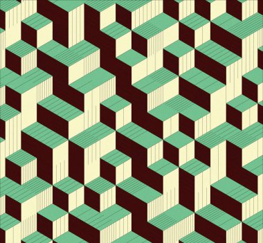 İzometrik küp. Renkli ve gürültü desenli. Mezuniyet geçmişi. 3 boyutlu izometrik küp. Pankart Duvar Kağıdı.