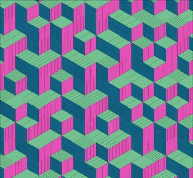 İzometrik küp. Renkli ve gürültü desenli. Mezuniyet geçmişi. 3 boyutlu izometrik küp. Pankart Duvar Kağıdı.