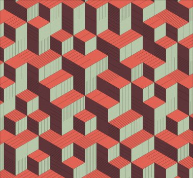 İzometrik küp. Renkli ve gürültü desenli. Mezuniyet geçmişi. 3 boyutlu izometrik küp. Pankart Duvar Kağıdı.