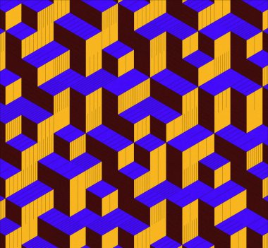 İzometrik küp. Renkli ve gürültü desenli. Mezuniyet geçmişi. 3 boyutlu izometrik küp. Pankart Duvar Kağıdı.