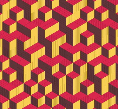 İzometrik küp. Renkli ve gürültü desenli. Mezuniyet geçmişi. 3 boyutlu izometrik küp. Pankart Duvar Kağıdı.