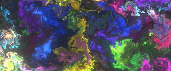 Abstrakcyjny Kolorowy Płyn Gradientowe Tło Tapeta Formacie Sztandaru Sztuka Koncepcyjna — Zdjęcie stockowe